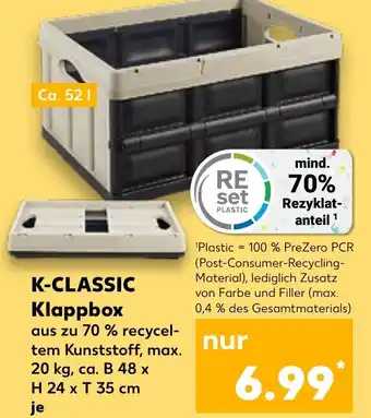 Kaufland K-CLASSIC Klappbox Angebot