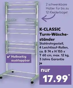 Kaufland K-CLASSIC Turm-Wäsche- ständer Angebot