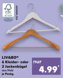 Kaufland LIV&BO 6 Kleider- oder 2 Jackenbügel Angebot