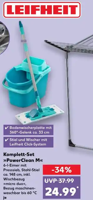 Kaufland LEIFHEIT Komplett-Set PowerClean M Angebot