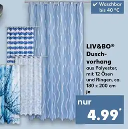 Kaufland LIV&BO Dusch- vorhang Angebot