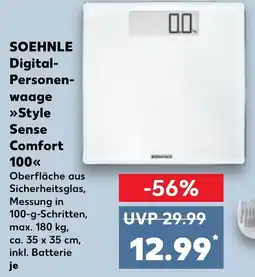 Kaufland SOEHNLE Digital- Personen- waage Style Sense Comfort 100 Angebot