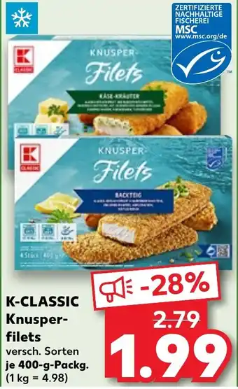 Kaufland K-CLASSIC Knusper- filets Angebot