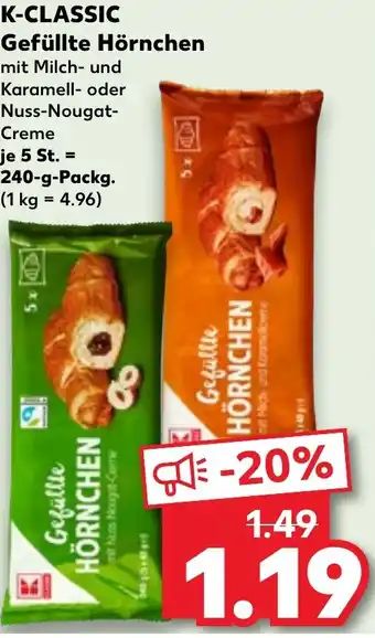 Kaufland K-CLASSIC Gefüllte Hörnchen Angebot