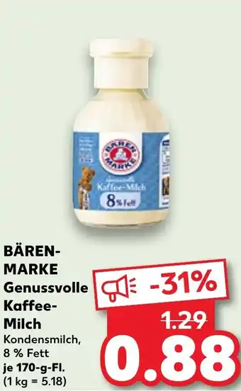 Kaufland BÄREN- MARKE Genussvolle Kaffee- Milch Angebot