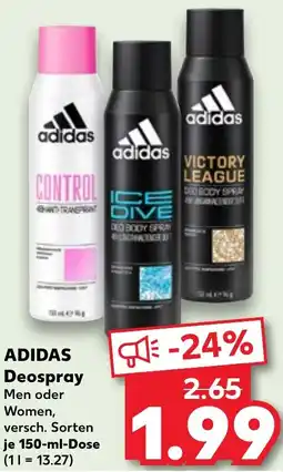 Kaufland ADIDAS Deospray Angebot