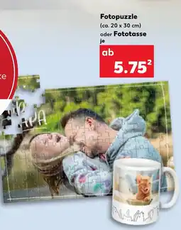 Kaufland Fotopuzzle oder Fototasse Angebot