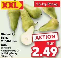 Kaufland Niederl./ belg. Tafelbirnen XXL Angebot