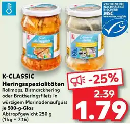 Kaufland K-CLASSIC Heringsspezialitäten Angebot