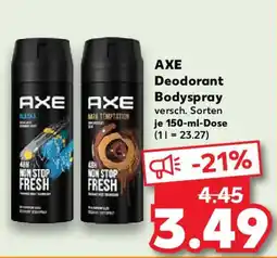 Kaufland AXE Deodorant Bodyspray Angebot