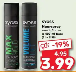 Kaufland SYOSS Haarspray Angebot