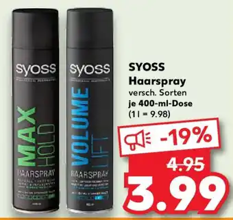 Kaufland SYOSS Haarspray Angebot