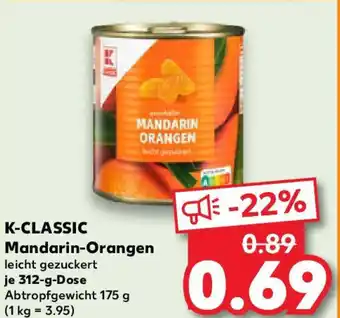 Kaufland K-CLASSIC Mandarin-Orangen Angebot