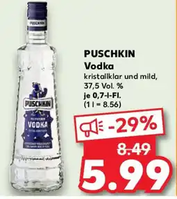 Kaufland PUSCHKIN Vodka Angebot