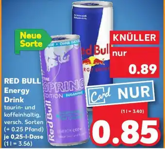 Kaufland RED BULL Energy Drink Angebot