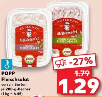 Kaufland POPP Fleischsalat Angebot