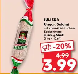 Kaufland JULISKA Ungar. Salami Angebot