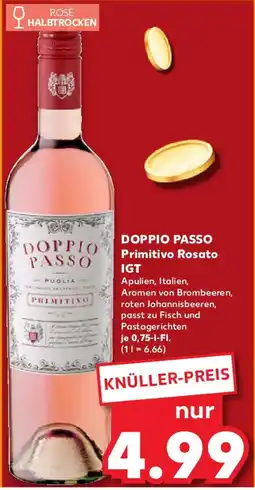 Kaufland DOPPIO PASSO Primitivo Rosato IGT Angebot