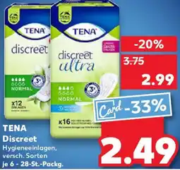 Kaufland TENA discreet Angebot