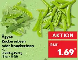 Kaufland Ägypt. Zuckererbsen oder Knackerbsen Angebot