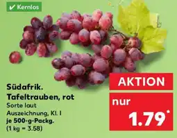 Kaufland Südafrik. Tafeltrauben, rot Angebot