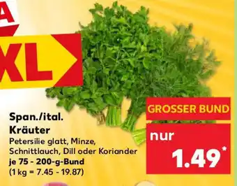 Kaufland Span./ital. Kräuter Angebot