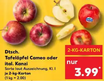 Kaufland Dtsch. Tafeläpfel Cameo oder ital. Kanzi Angebot