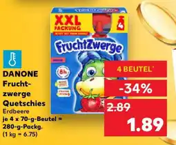 Kaufland DANONE Frucht- zwerge Quetschies Angebot