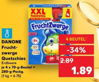 Kaufland DANONE Frucht- zwerge Quetschies Angebot