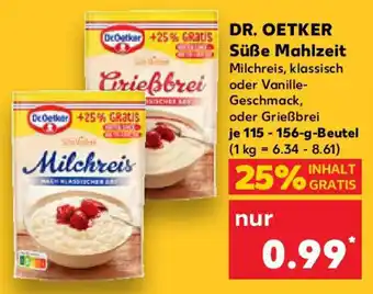 Kaufland DR. OETKER Süße Mahlzeit Angebot