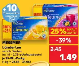 Kaufland MESSMER Ländertee Angebot