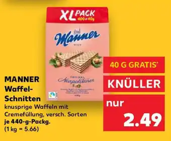 Kaufland MANNER Waffel- Schnitten Angebot