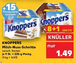 Kaufland KNOPPERS Milch-Nuss-Schnitte Angebot