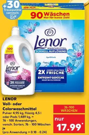 Kaufland LENOR Voll- oder Colorwaschmittel Angebot