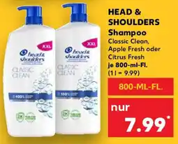 Kaufland HEAD & SHOULDERS Shampoo Angebot