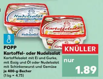 Kaufland POPP Kartoffel- oder Nudelsalat Angebot