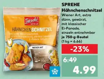 Kaufland SPREHE Hähnchenschnitzel Angebot