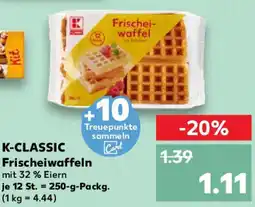 Kaufland K-CLASSIC Frischeiwaffeln Angebot