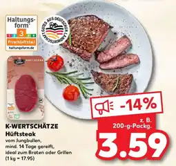 Kaufland K-WERTSCHÄTZE Hüftsteak Angebot