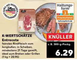 Kaufland K-WERTSCHÄTZE Entrecote Angebot