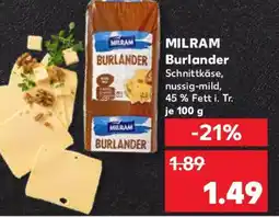 Kaufland MILRAM Burlander Angebot