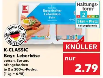 Kaufland K-CLASSIC Bayr. Leberkäse Angebot