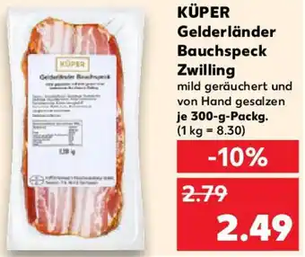 Kaufland KÜPER Gelderländer Bauchspeck Zwilling Angebot