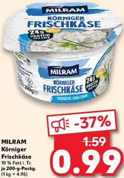 Kaufland MILRAM Körniger Frischkäse Angebot