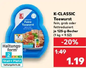 Kaufland K-CLASSIC Teewurst Angebot