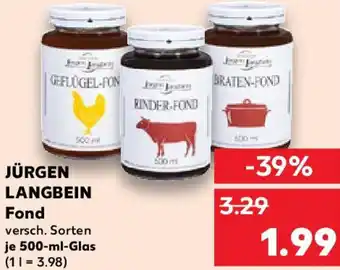 Kaufland JÜRGEN LANGBEIN Fond Angebot