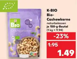 Kaufland K-BIO Bio- Cashewkerne Angebot