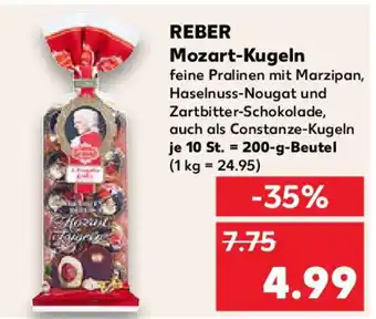 Kaufland REBER Mozart-Kugeln Angebot