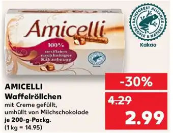 Kaufland AMICELLI Waffelröllchen Angebot