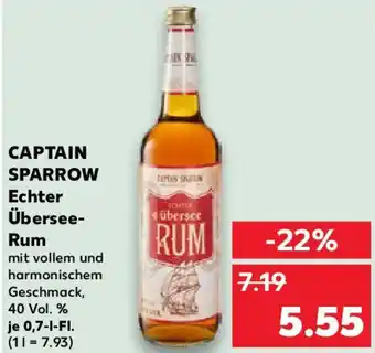 Kaufland CAPTAIN SPARROW Echter Übersee- Rum Angebot